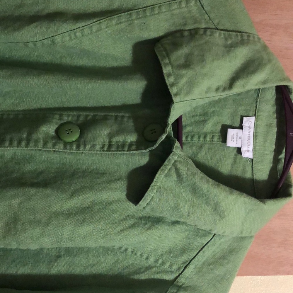 Lime green fall coat